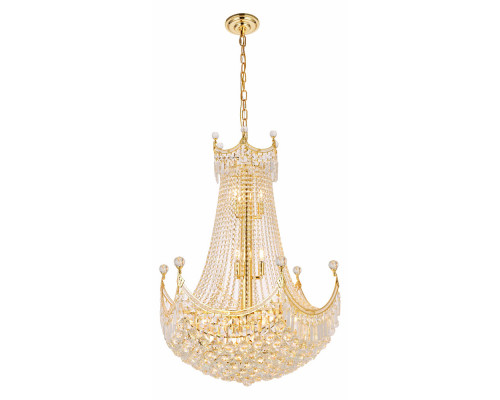 Elegant Chandelier - Gold, L 30" (V8949D30G-RC)