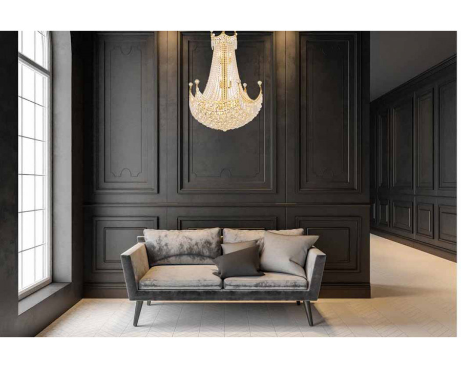 Elegant Chandelier - Gold, L 30" (V8949D30G-RC)