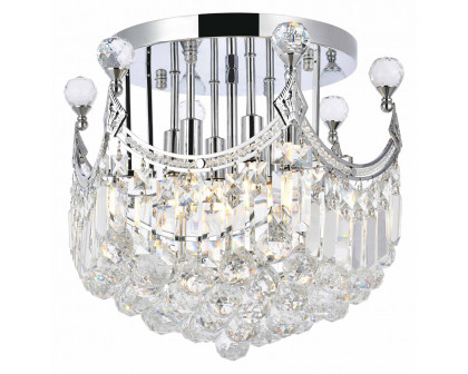 Elegant Flush Mount Light - Chrome, L 16" (V8949F16C-RC)