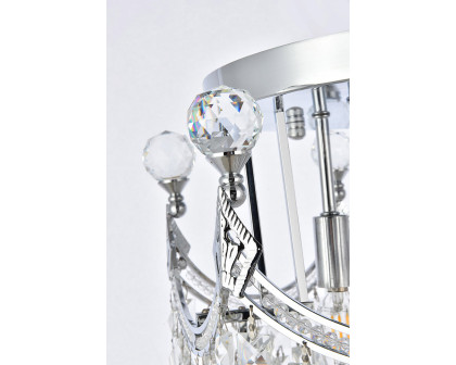 Elegant Flush Mount Light - Chrome, L 16" (V8949F16C-RC)