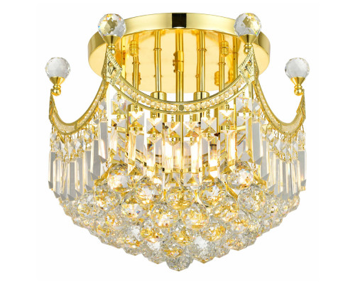 Elegant Flush Mount Light - Gold, L 16" (V8949F16G-RC)