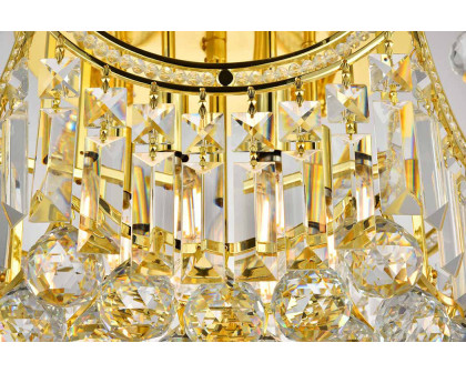 Elegant Flush Mount Light - Gold, L 16" (V8949F16G-RC)