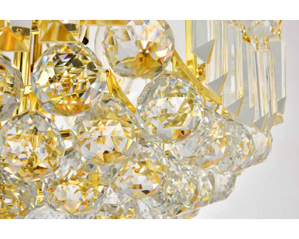 Elegant Flush Mount Light - Gold, L 16" (V8949F16G-RC)