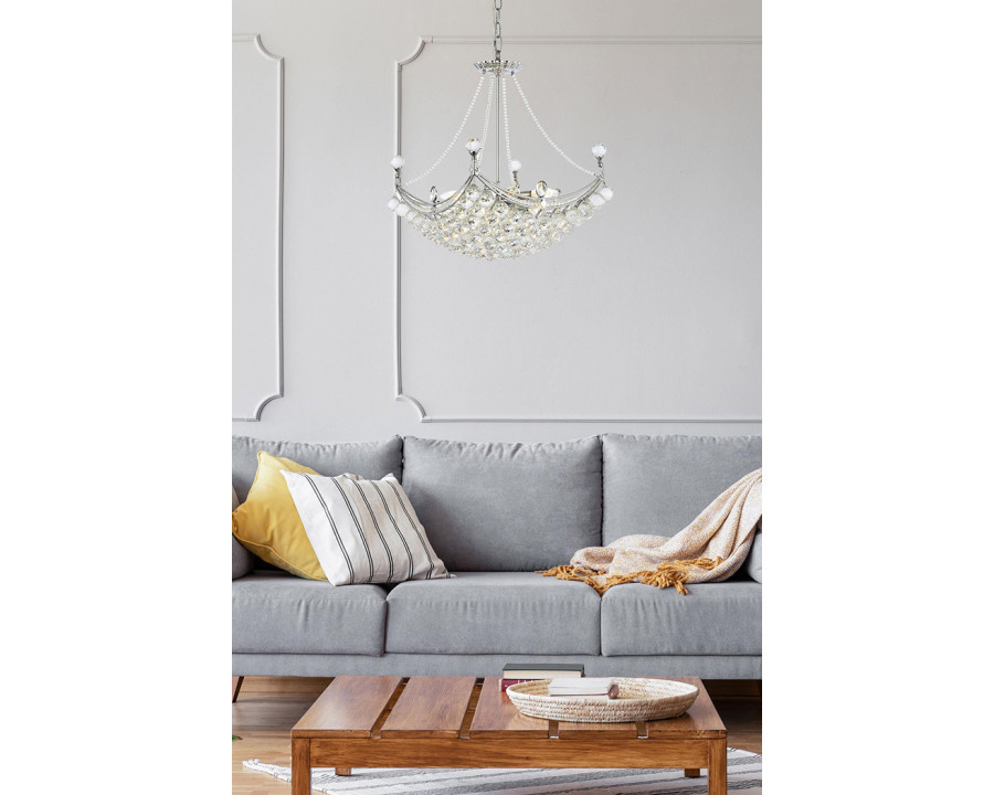 Elegant Chandelier - Chrome, L 20" (V9800D20C-RC)