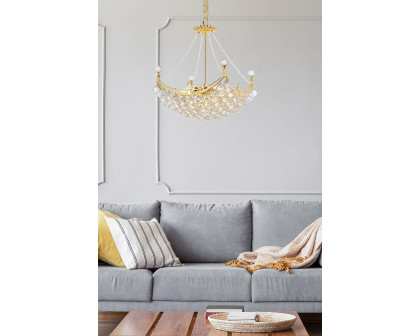 Elegant Chandelier - Gold, L 20" (V9800D20G-RC)