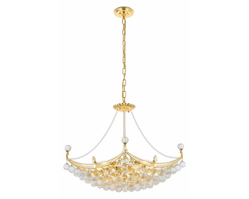 Elegant Chandelier - Gold, L 16" (V9800D28G-RC)