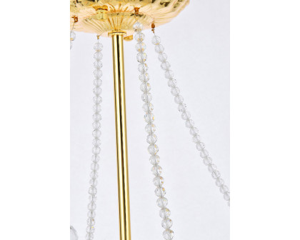 Elegant Chandelier - Gold, L 16" (V9800D28G-RC)