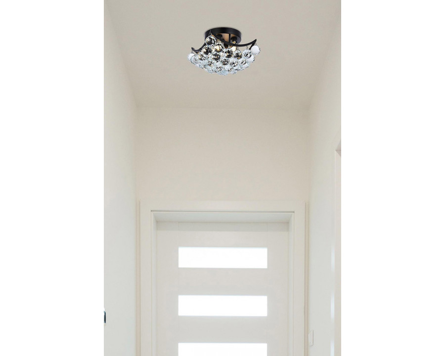 Elegant Flush Mount Light - Black, L 10" (V9800F10BK-RC)