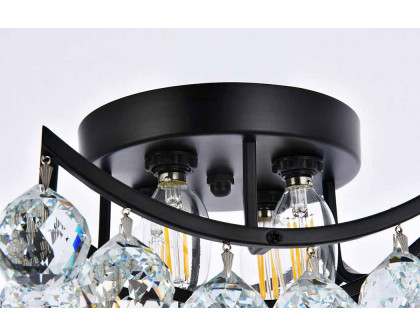 Elegant Flush Mount Light - Black, L 10" (V9800F10BK-RC)