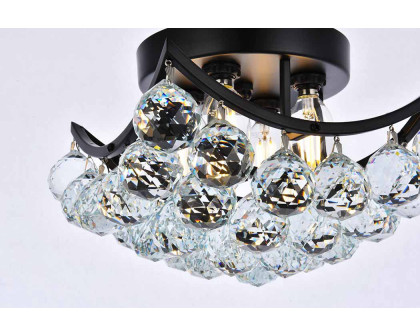 Elegant Flush Mount Light - Black, L 10" (V9800F10BK-RC)