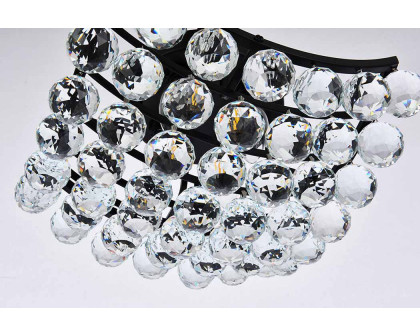 Elegant Flush Mount Light - Black, L 12" (V9800F12BK-RC)