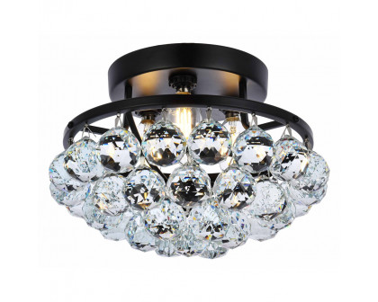 Elegant Flush Mount Light - Black, L 10" (V9805F10BK-RC)