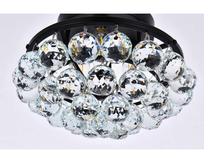 Elegant Flush Mount Light - Black, L 10" (V9805F10BK-RC)