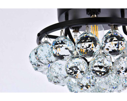 Elegant Flush Mount Light - Black, L 10" (V9805F10BK-RC)