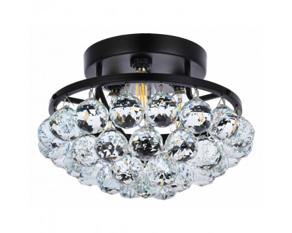 Elegant Flush Mount Light - Black, L 10" (V9805F10BK-RC)