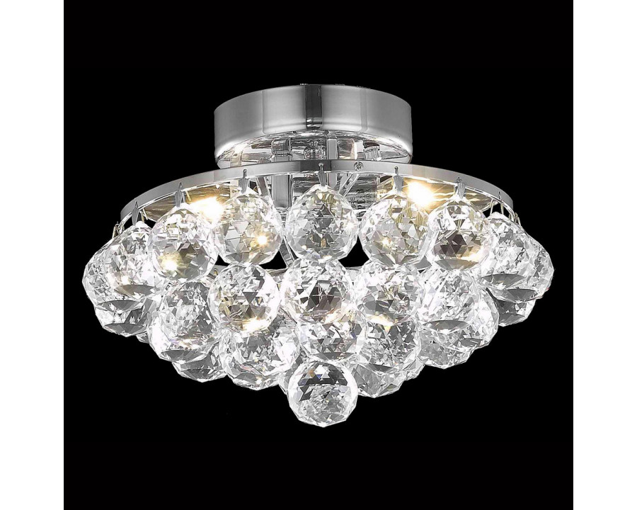 Elegant Flush Mount Light - Chrome, L 10" (V9805F10C-RC)