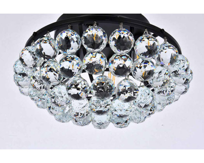 Elegant Flush Mount Light - Black, L 14" (V9805F14BK-RC)