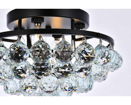 Elegant Flush Mount Light - Black, L 14" (V9805F14BK-RC)