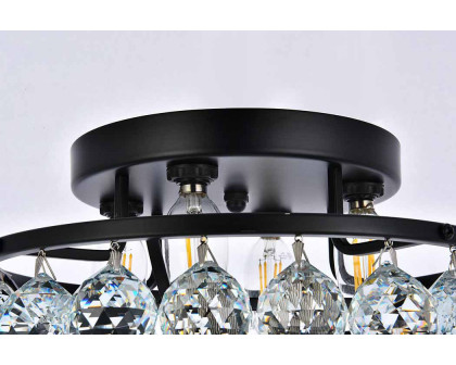 Elegant Flush Mount Light - Black, L 14" (V9805F14BK-RC)