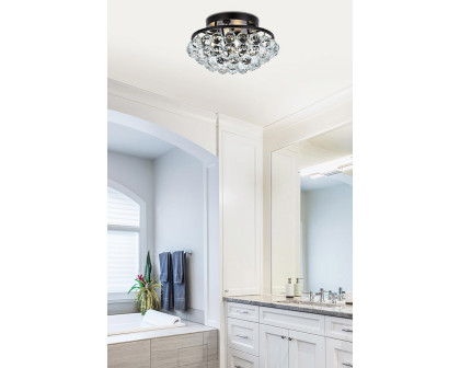 Elegant Flush Mount Light - Black, L 14" (V9805F14BK-RC)