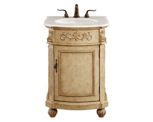 Elegant Danville 24" Wide Vanity Set - Antique Beige (VF-1003)