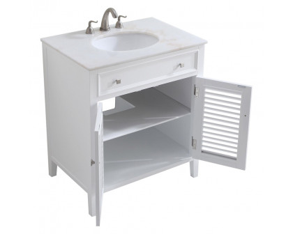 Elegant - Cape Cod 30" Wide Single Bathroom Vanity Set (VF-1004)