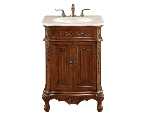 Elegant Vanity Cabinet 2 Door - Brown, L 24" (VF-1005)