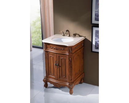 Elegant Vanity Cabinet 2 Door - Brown, L 24" (VF-1005)