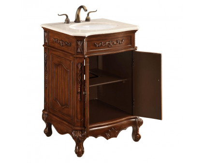 Elegant Vanity Cabinet 2 Door - Brown, L 24" (VF-1005)