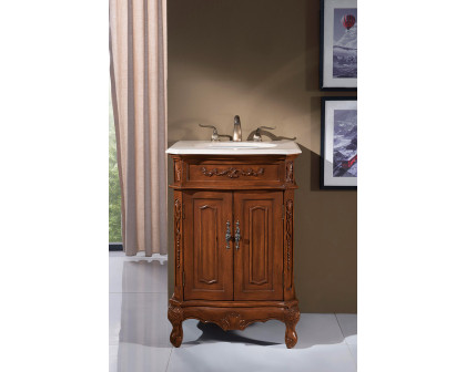 Elegant Vanity Cabinet 2 Door - Brown, L 24" (VF-1005)