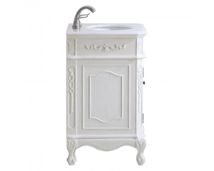 Elegant Vanity Cabinet 2 Door - White, L 24" (VF-1006)