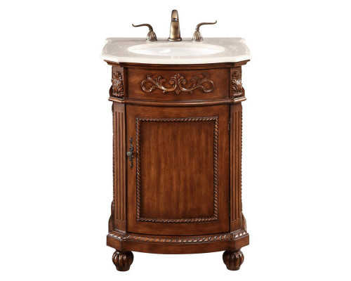 Elegant Danville 24" Wide Vanity Set - Brown (VF-1009)