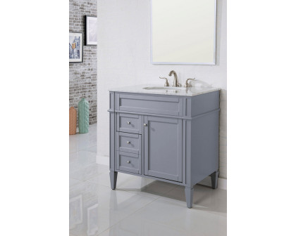 Elegant 32" Single Bathroom Vanity Set - Gray (VF-1025)