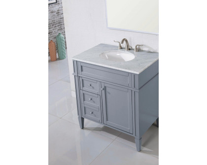 Elegant 32" Single Bathroom Vanity Set - Gray (VF-1025)