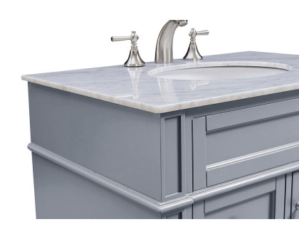 Elegant 32" Single Bathroom Vanity Set - Gray (VF-1025)