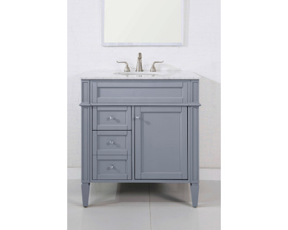 Elegant 32" Single Bathroom Vanity Set - Gray (VF-1025)