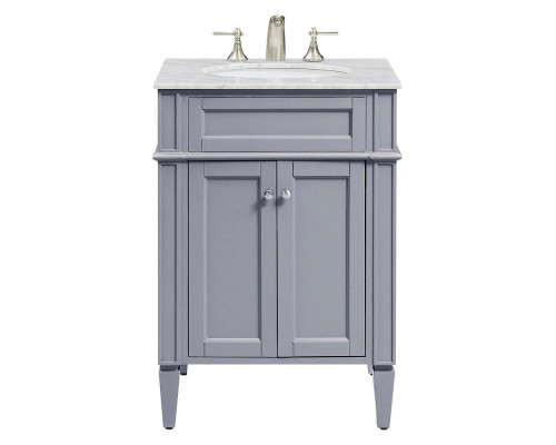 Elegant 24" Single Bathroom Vanity Set - Gray (VF-1027)