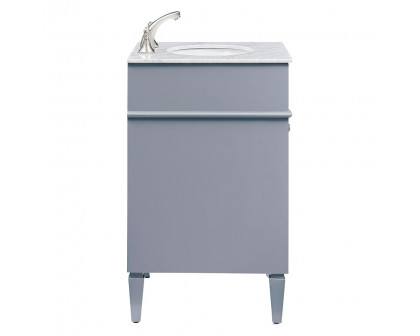 Elegant 24" Single Bathroom Vanity Set - Gray (VF-1027)