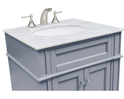 Elegant 24" Single Bathroom Vanity Set - Gray (VF-1027)