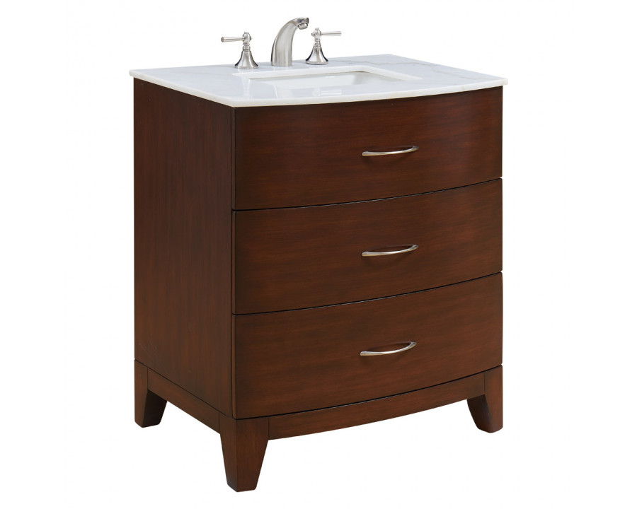 Elegant - Bauhaus 30" Wide Single Bathroom Vanity Set (VF-1029)