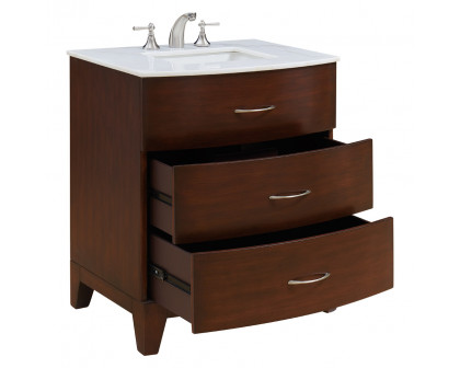 Elegant - Bauhaus 30" Wide Single Bathroom Vanity Set (VF-1029)