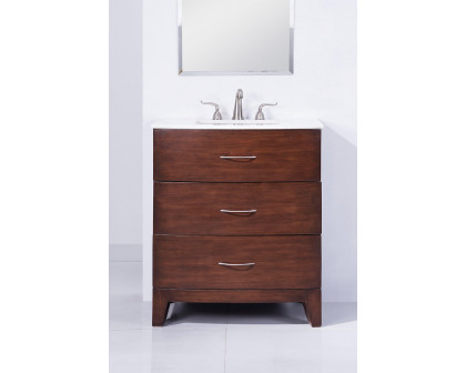 Elegant - Bauhaus 30" Wide Single Bathroom Vanity Set (VF-1029)