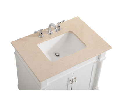 Elegant 30" Single Bathroom Vanity Set - Antique White (VF-1030AW)