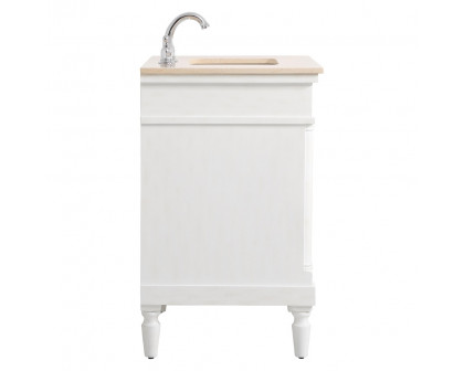 Elegant 30" Single Bathroom Vanity Set - Antique White (VF-1030AW)