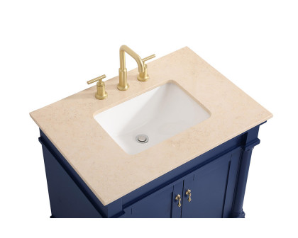 Elegant 30" Single Bathroom Vanity Set - Blue (VF-1030BL)