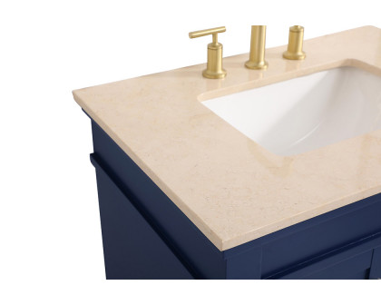 Elegant 30" Single Bathroom Vanity Set - Blue (VF-1030BL)