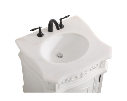 Elegant 24" Single Bathroom Vanity Set - Antique White (VF-1031AW)