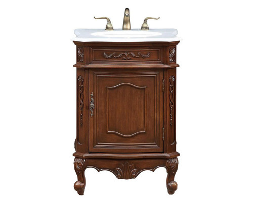 Elegant 24" Single Bathroom Vanity Set - Brown (VF-1031BR)