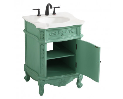 Elegant 24" Single Bathroom Vanity Set - Vintage Mint (VF-1031VM)