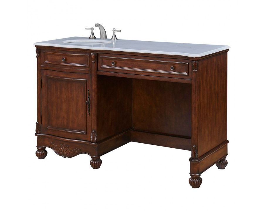 Elegant - Windsor 52" Single Bathroom Vanity Set (VF-1044BR)